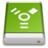 Drive Green FireWire Icon